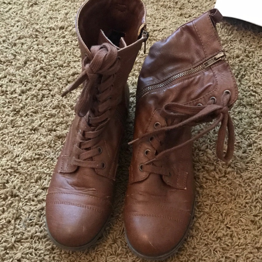 PAC Sun Combat Boots Size 9